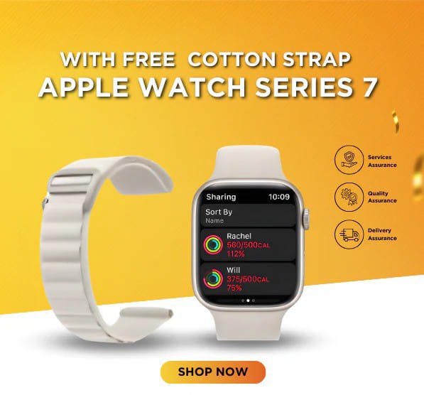 Watch Series 7 With Free S8 Silicon Strap